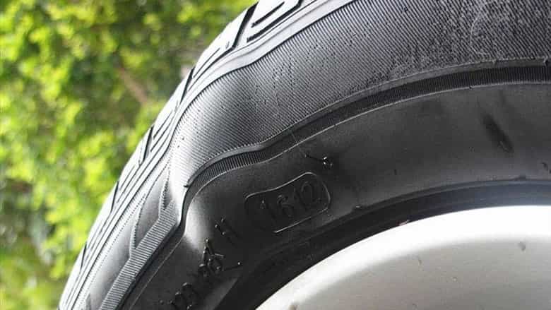 Driving with Tire Bulge