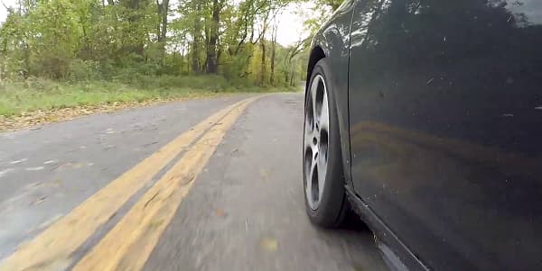 Test drive on dry pavement