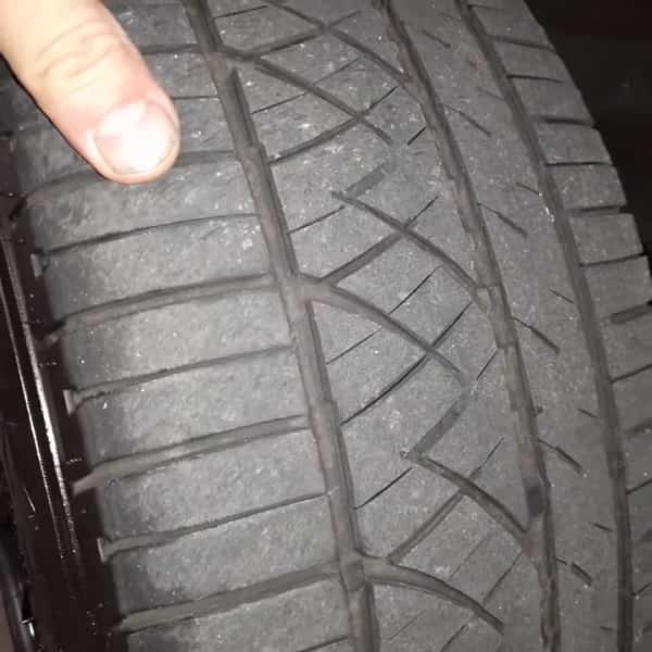Tire tread after 60,000 miles