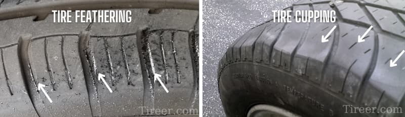Tire Feathering vs. Tire Cupping