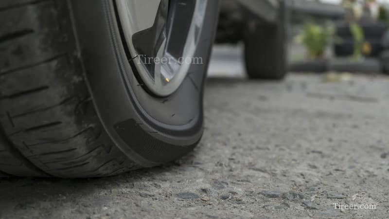 Underinflated tires can also lead to bend or cracked rims