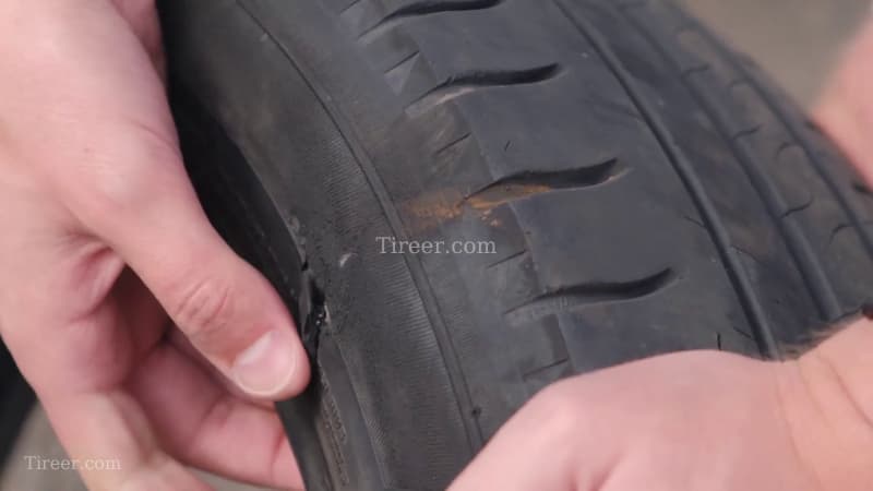 Inspect for damage and wear on my donut tire