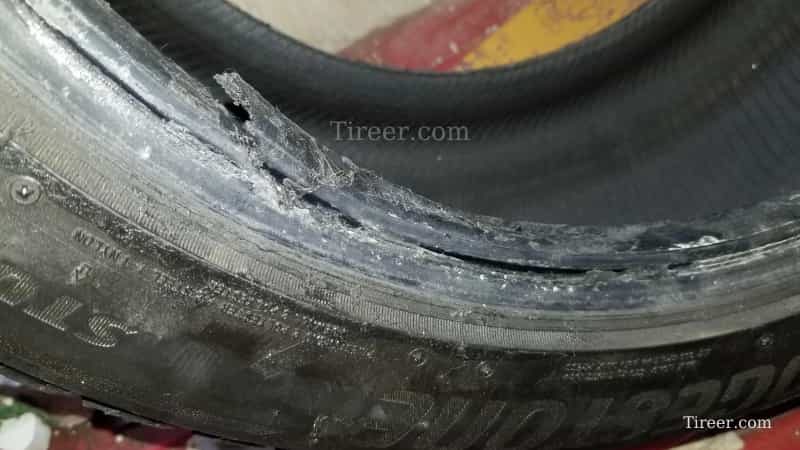 Tire bead damage