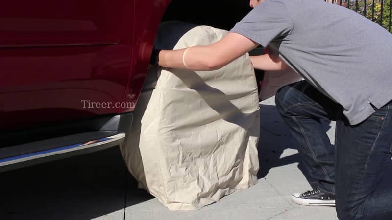 Use tire covers to shield tires from harmful UV rays