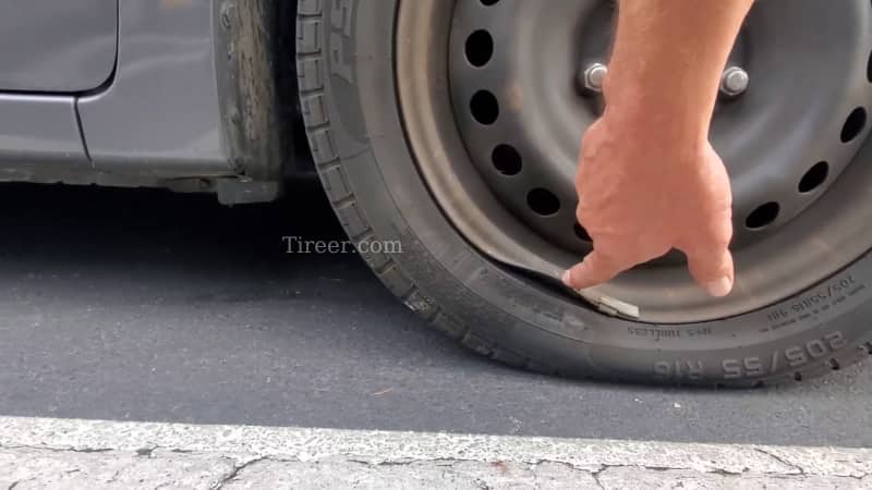 Bent rim leads to pressure loss while driving
