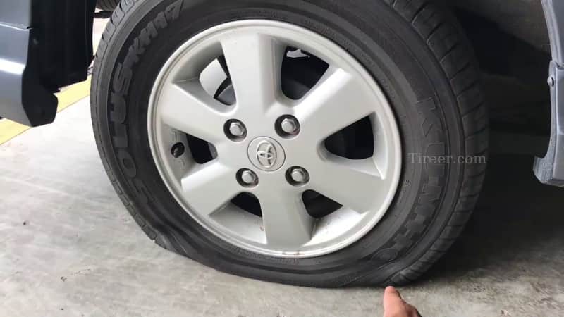 The most common cause of flat tires is punctures