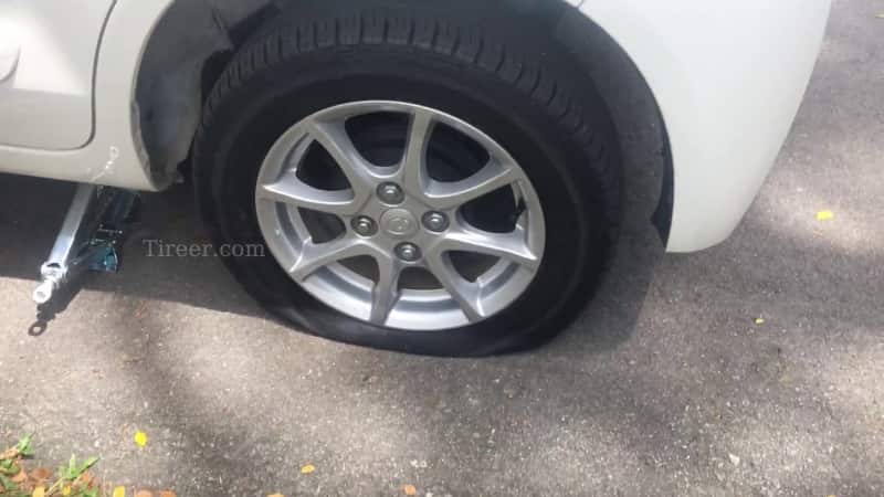 How far can you drive on a flat tire?