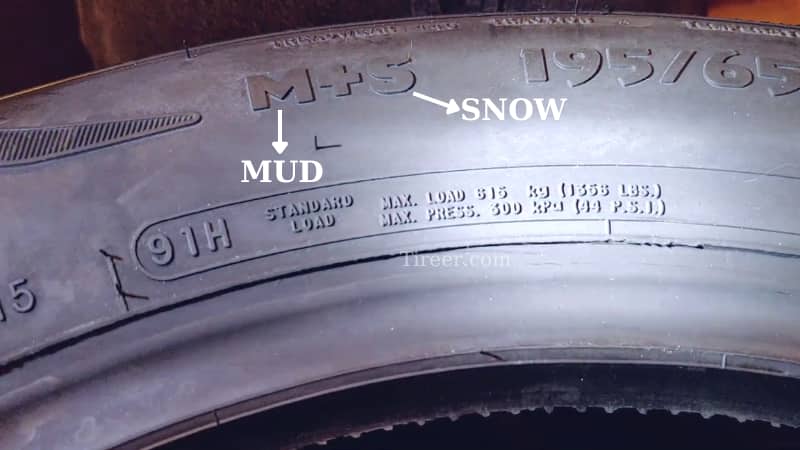 The M+S symbol means Mud and Snow