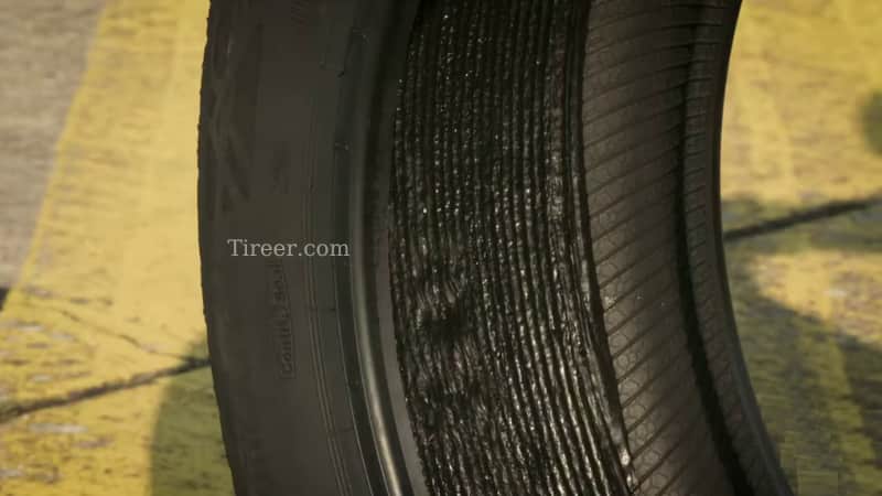 These tires have an extra inner layer of sealant material inside the tire carcass that will seal holes up to 1/4 inch in diameter